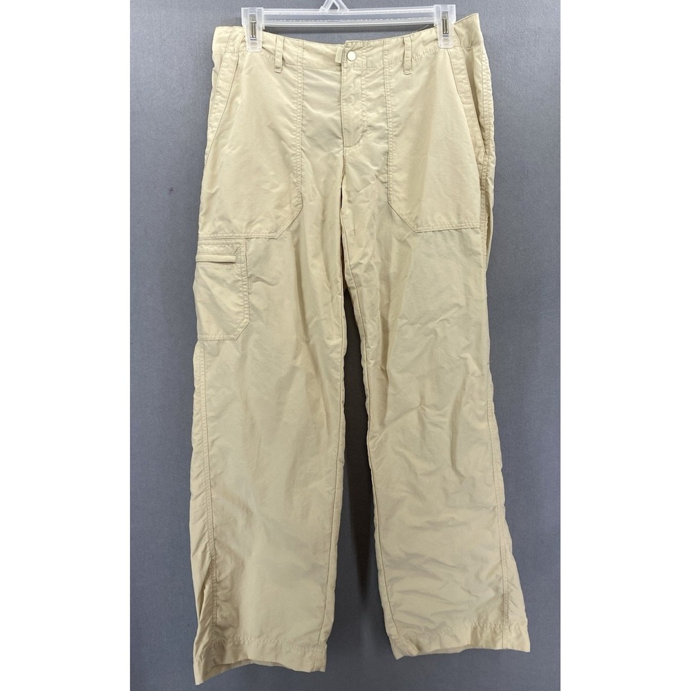 PATAGONIA Women's 6 SOL PATROL Pants Tan Wide Leg 30 UPF EUC